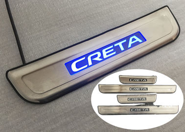 الصين أطباق عتبة الأبواب الجانبية ذات الضوء الأزرق المضغوط للسيارة Hyundai IX25 CRETA 2014 2015 المزود