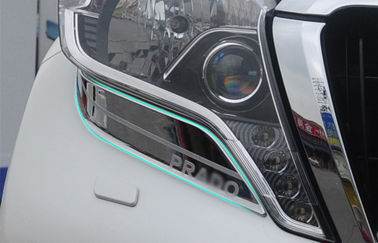 الصين أجهزة الكروم المهنية للضوء الأمامي / أغطية ضوء السيارة للسيارة Toyota Prado FJ150 2014 المزود