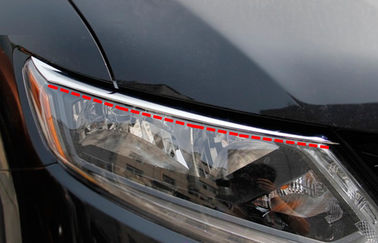 الصين أجهزة الضوء الأمامي الملوّنة بالكروم المخصصة ، محيط المصباح الأمامي لسيارة نيسان إكس تريل 2014 المزود
