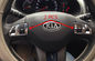 أجزاء طلاء داخلية للسيارات المخصصة كروم ABS طلاء عجلة القيادة لـ KIA Sportage R 2014 المزود