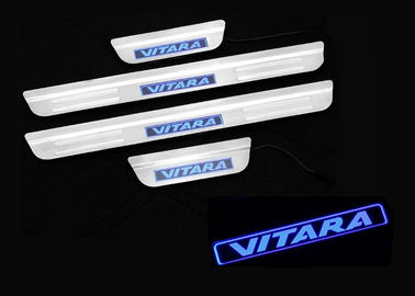 سعر جيد أسطوانات عتبة الأبواب المضيئة الخارجية من الفولاذ المقاوم للصدأ لسيارة Suzuki Vitara 2015 مع ضوء LED الانترنت