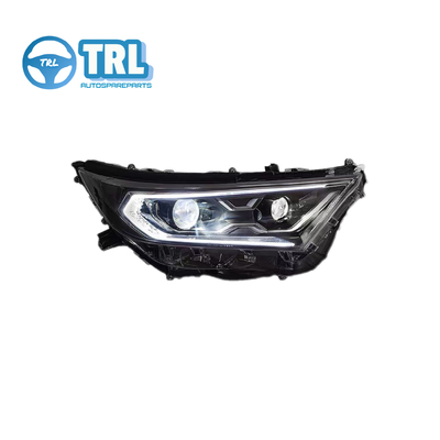 تويوتا راف4 مصابيح رأس بلاستيكية بيضاء / كروم / سوداء LED / مصابيح سيارة الهالوجين