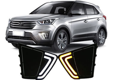 سعر جيد هيونداي 2014 2015 IX25 كريتا مصابيح التشغيل النهارية مع إشارة تحول صفراء LED الانترنت