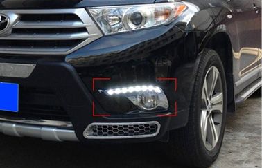 سعر جيد جزء السيارات LED ضوء النهار DRL لتويوتا هايلاندر 2012 2013 مع الحافة الكرومية الانترنت